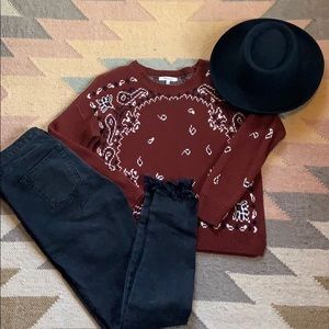 Madewell Bandana Sweater